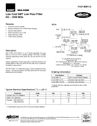 Datasheet FL07-0001-G manufacturer M/A-COM