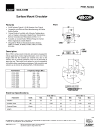 Datasheet FR31-0008 manufacturer M/A-COM