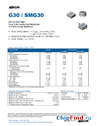 Datasheet G30 manufacturer M/A-COM