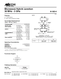 Datasheet H-183-4SMA manufacturer M/A-COM