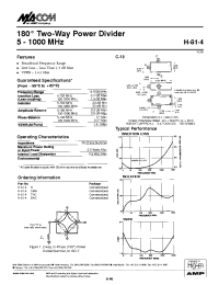 Datasheet H-81-4TNC manufacturer M/A-COM
