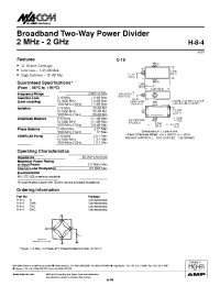 Datasheet H-8-4N manufacturer M/A-COM