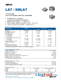 Datasheet LA7 manufacturer M/A-COM