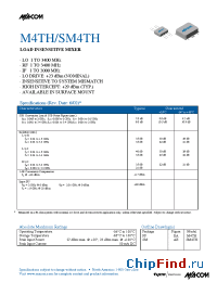 Datasheet M4TH manufacturer M/A-COM