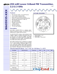 Datasheet MA05935-064 manufacturer M/A-COM