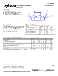 Datasheet MA08509D manufacturer M/A-COM