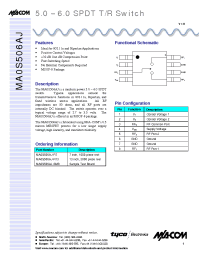 Datasheet MA0S506AJ-SMB manufacturer M/A-COM