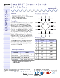 Datasheet MASWSS0040 manufacturer M/A-COM