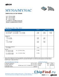 Datasheet MY50A manufacturer M/A-COM
