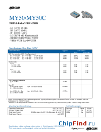 Datasheet MY50C manufacturer M/A-COM