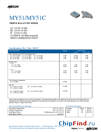 Datasheet MY51 manufacturer M/A-COM