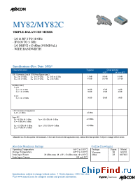 Datasheet MY82C manufacturer M/A-COM