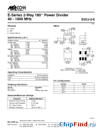 Datasheet NJG1516KC3-C3 manufacturer M/A-COM