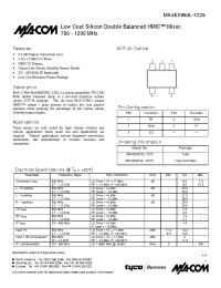 Datasheet NJG1557KB2 manufacturer M/A-COM