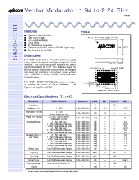 Datasheet SA90-0001TR manufacturer M/A-COM