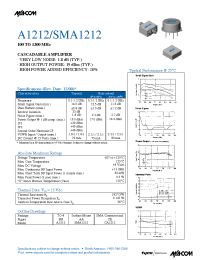 Datasheet SMA1212 manufacturer M/A-COM