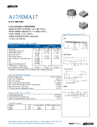 Datasheet SMA17 manufacturer M/A-COM