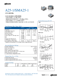 Datasheet SMA25-1 manufacturer M/A-COM