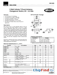 Datasheet SW-425 manufacturer M/A-COM