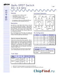 Datasheet SW-438 manufacturer M/A-COM