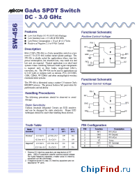 Datasheet SW-456TR3000 manufacturer M/A-COM