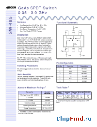 Datasheet SW-485 manufacturer M/A-COM