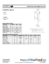 Datasheet LC307PPG1-30Q-A3 manufacturer Marktech