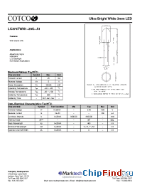 Datasheet LC374TWN1-25G-A1 manufacturer Marktech