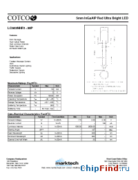 Datasheet LC503NHR1-30P manufacturer Marktech