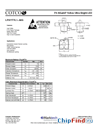 Datasheet LP377TYL1-A0G manufacturer Marktech