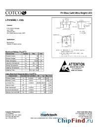 Datasheet LP378NBL1-C0G manufacturer Marktech