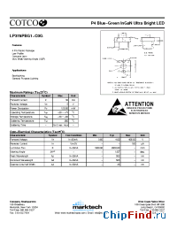 Datasheet LP378PBG1-C0G manufacturer Marktech