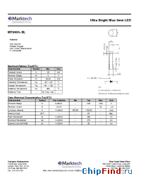 Datasheet MT0303-BL manufacturer Marktech