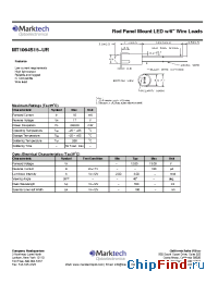 Datasheet MT1064S15-UR manufacturer Marktech