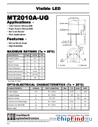 Datasheet MT2010A-UG manufacturer Marktech