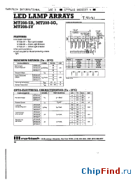 Datasheet MT208-5G manufacturer Marktech