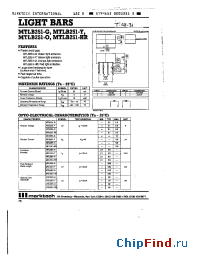 Datasheet MTLB251-G manufacturer Marktech