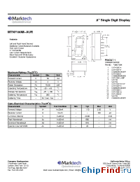 Datasheet MTN7180M-AUR manufacturer Marktech