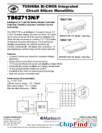 Datasheet TB62713F manufacturer Marktech