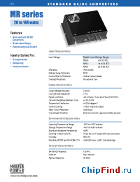 Datasheet MR054000 manufacturer Martek Power