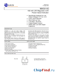 Datasheet MAS9165ASTP-T manufacturer MAS Oy