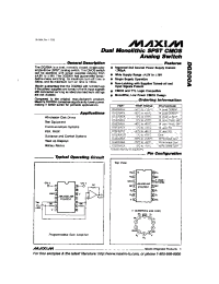Datasheet DG200 manufacturer MAXIM