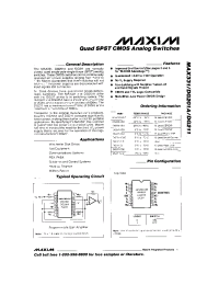 Datasheet DG201A manufacturer MAXIM