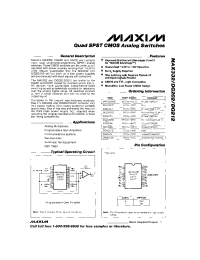 Datasheet DG202A manufacturer MAXIM