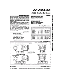 Datasheet DG304AA manufacturer MAXIM