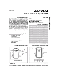 Datasheet DG308AA manufacturer MAXIM