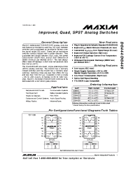 Datasheet DG445CJ manufacturer MAXIM