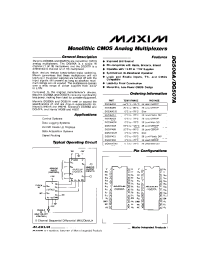 Datasheet DG506AB manufacturer MAXIM