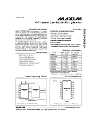 Datasheet DG528A manufacturer MAXIM