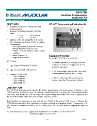 Datasheet DS1075K manufacturer MAXIM